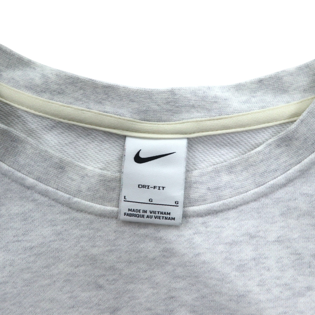 NIKE Dri-Fit Sweatshirt L Grey Dri-Fit Standard Issue Basketball DA6741-051