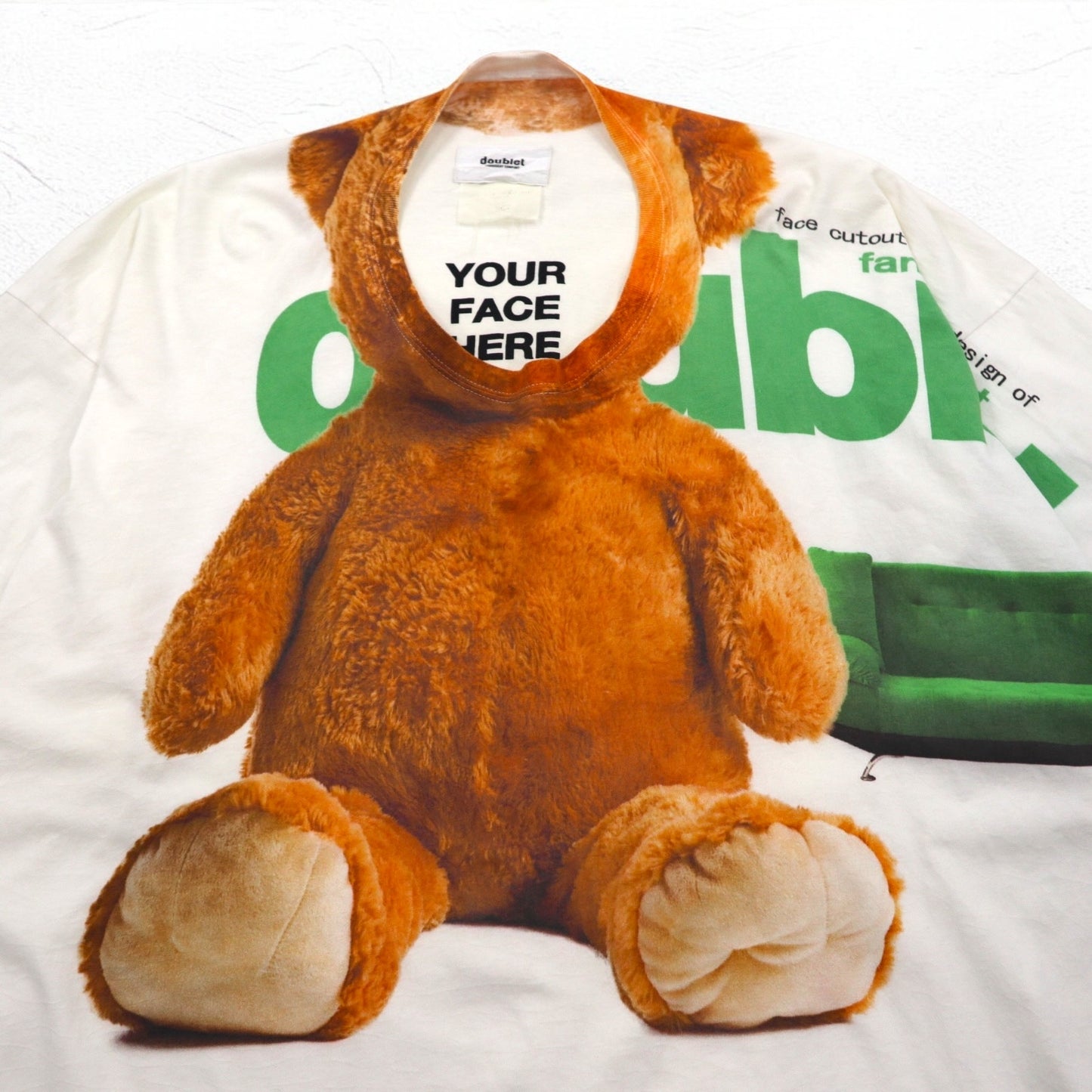 doublet YOUR FACE HERE T-shirt FREE White TED CAPSULETOY COMPRESSED