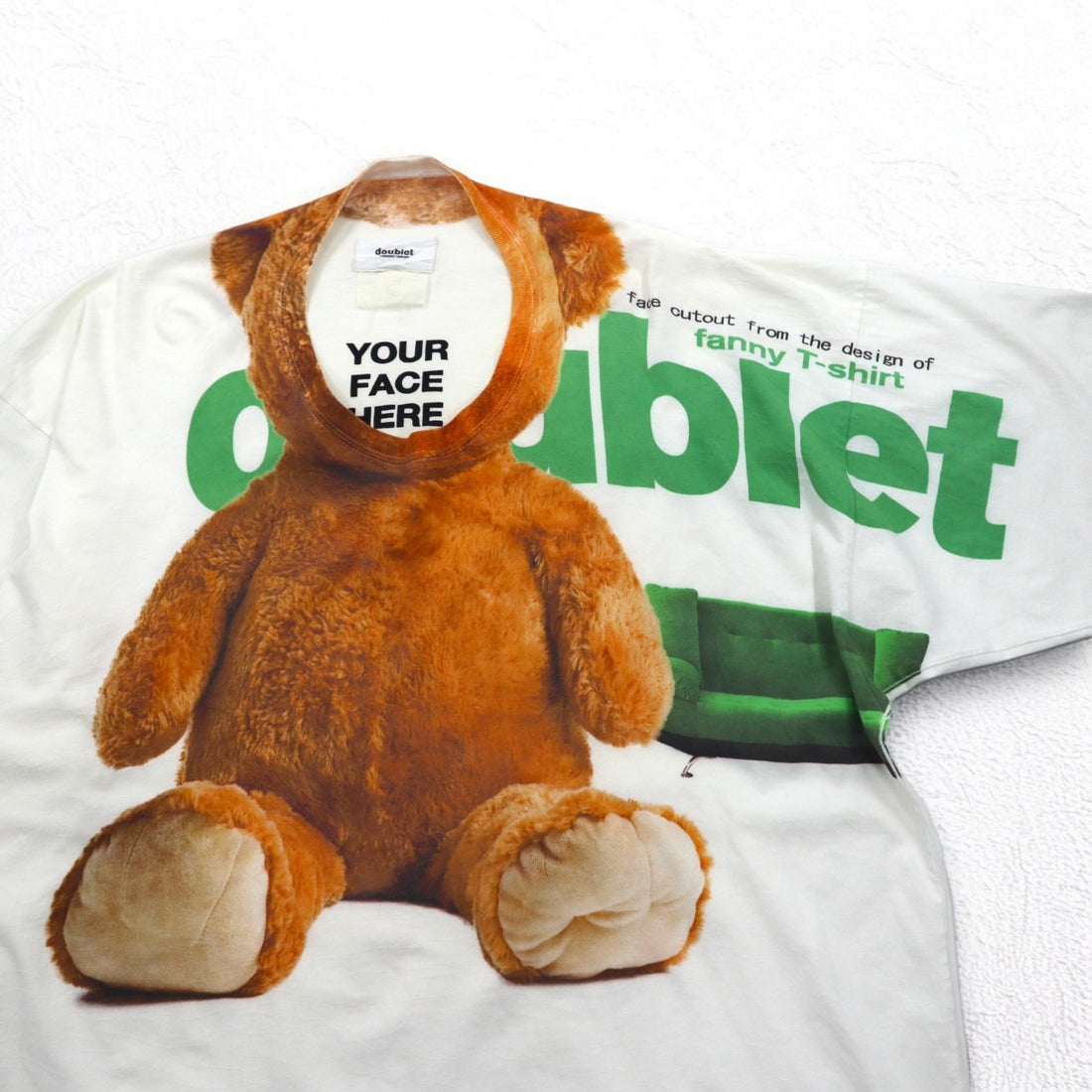 doublet YOUR FACE HERE Tシャツ FREE ホワイト TED テッド CAPSULETOY COMPRESSED