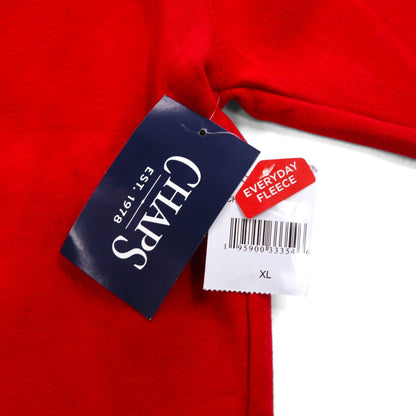 CHAPS RALPH LAUREN ハーフジップ スウェット トレーナー XL レッド THE EVERYDAY FLEECE 未使用品