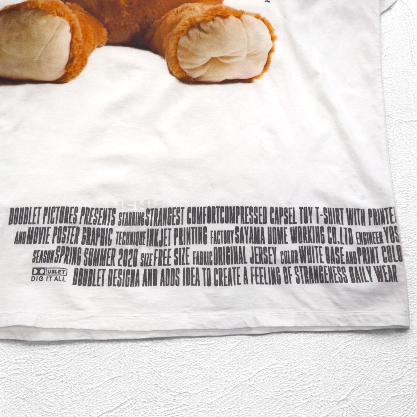 doublet YOUR FACE HERE T-shirt FREE White TED CAPSULETOY COMPRESSED