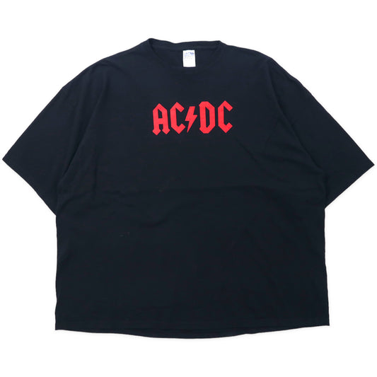 AC/DC バンドTシャツ 4XL ブラック コットン Heatseeker ビッグサイズ GILDAN