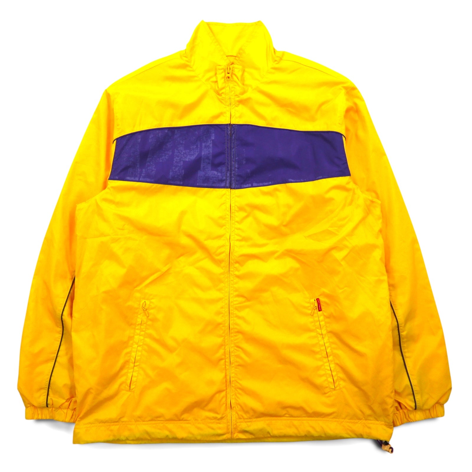 APPLEBUM Zip Up Windbreaker L Yellow Polyester Drawcord – 日本然リトテ