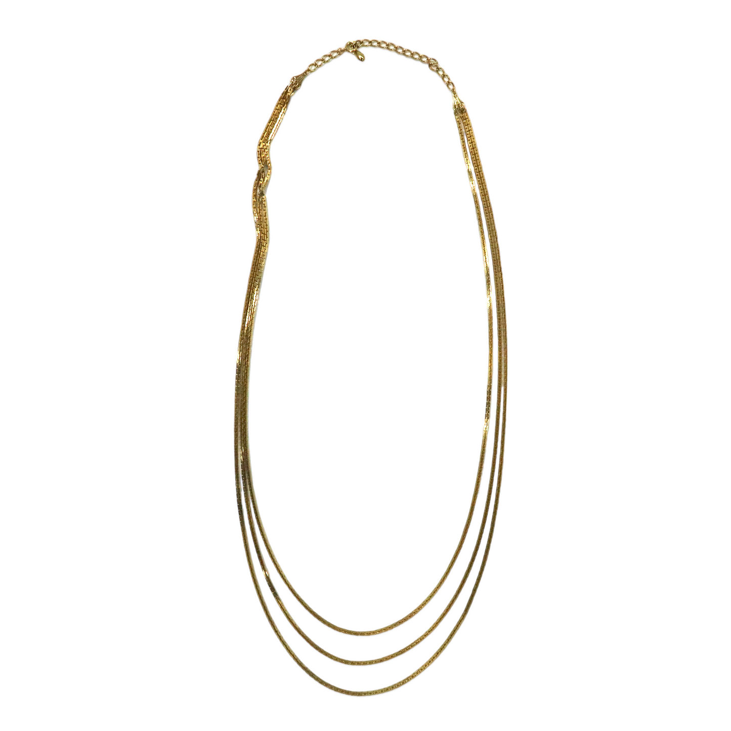 VINTAGE Gold Chain Necklaces 3連 ゴールドチェーンネックレス 80cm