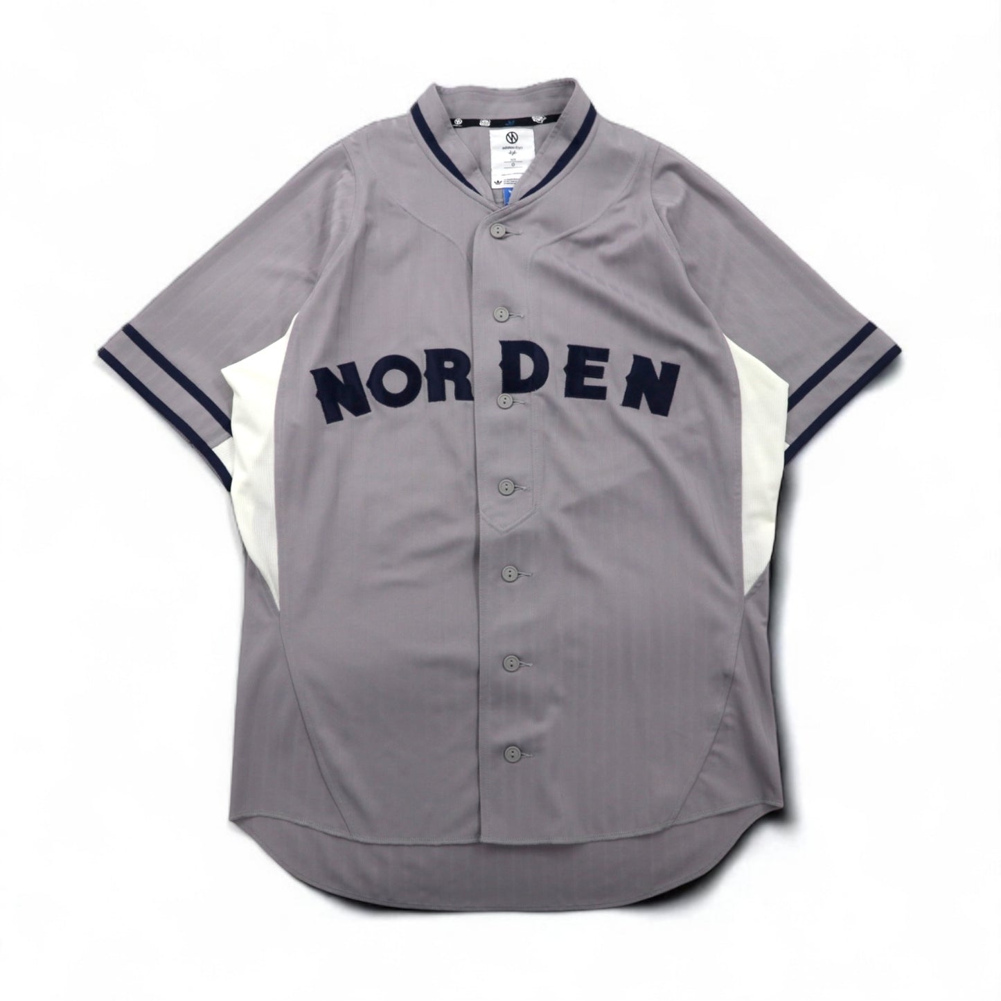 adidas originals × KZK ( Kazuki Kuraishi 倉石一樹 ) ObyO ベースボールシャツ XL グレー ポリエステル NORDEN O17334