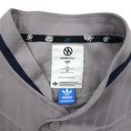 adidas originals x KZK (Kazuki Kuraishi) ObyO Baseball Shirt, XL, Gray, Polyester, NORDEN, O17334