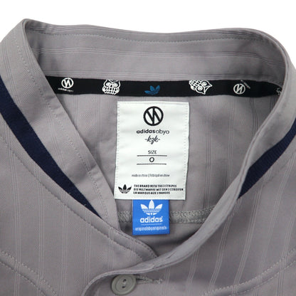 adidas originals × KZK ( Kazuki Kuraishi 倉石一樹 ) ObyO ベースボールシャツ XL グレー ポリエステル NORDEN O17334