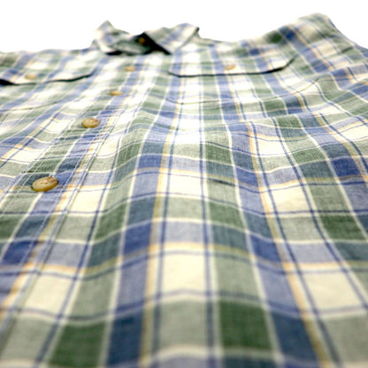 LLBean Sunwash Canvas Flannel Shirt, Size L, Check, Traditional Fit, 286410, Unused