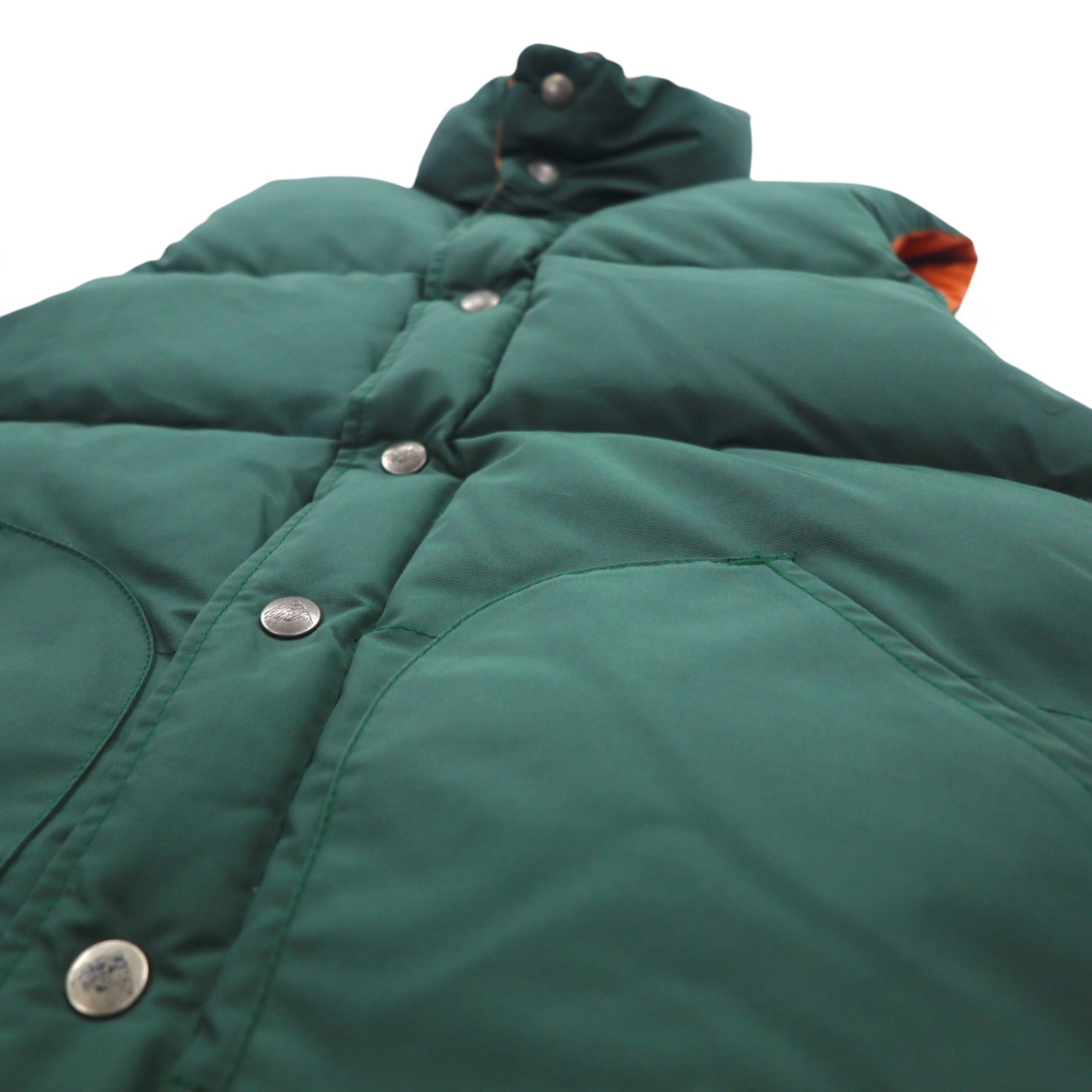 MT RAINIER DESIGN 60/40 Cross Reversible Western Down Vest S Green Cotton Nylon 700012476