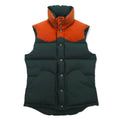 MT RAINIER DESIGN 60/40 Cross Reversible Western Down Vest S Green Cotton Nylon 700012476