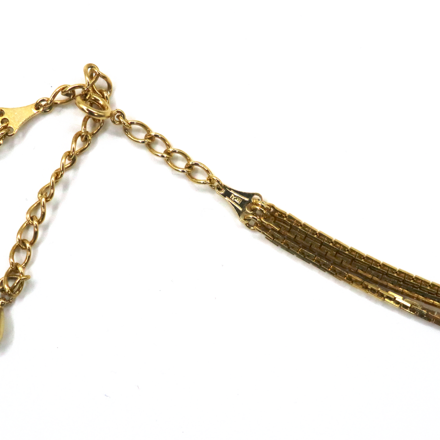 VINTAGE Gold Chain Necklaces 3連 ゴールドチェーンネックレス 80cm