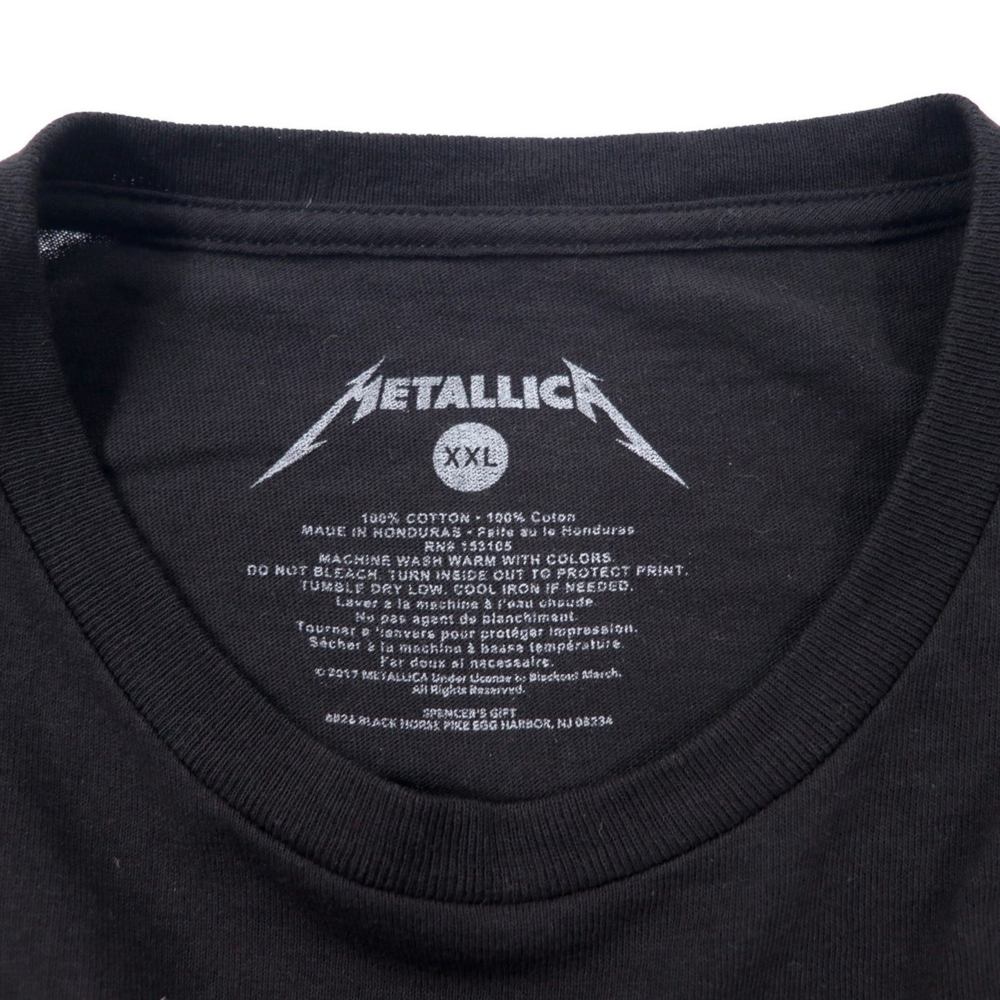 METALLICA メタリカ バンドTシャツ XXL ブラック コットン 両面プリント スカル ビッグサイズ
