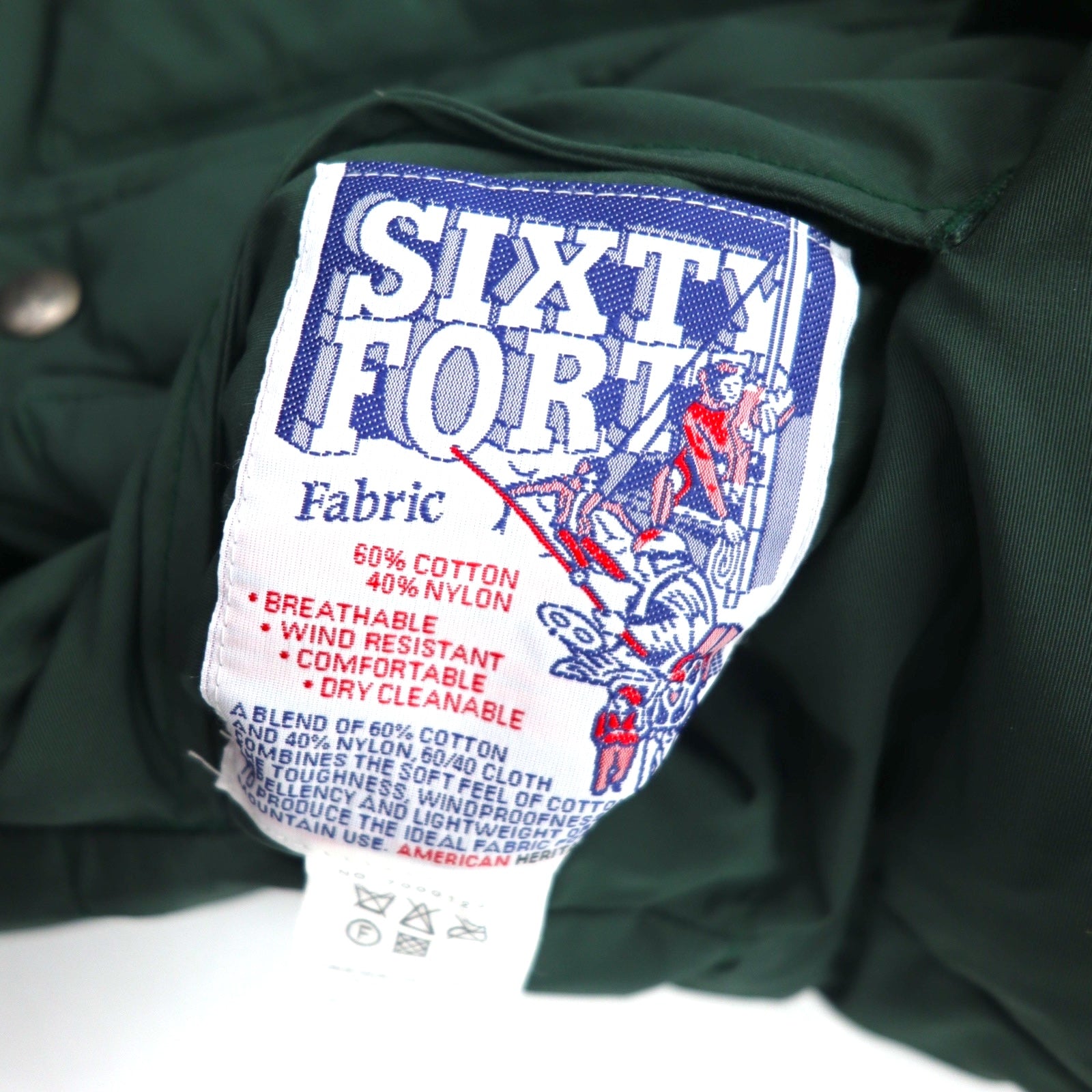 MT RAINIER DESIGN 60/40 Cross Reversible Western Down Vest S Green Cotton Nylon 700012476