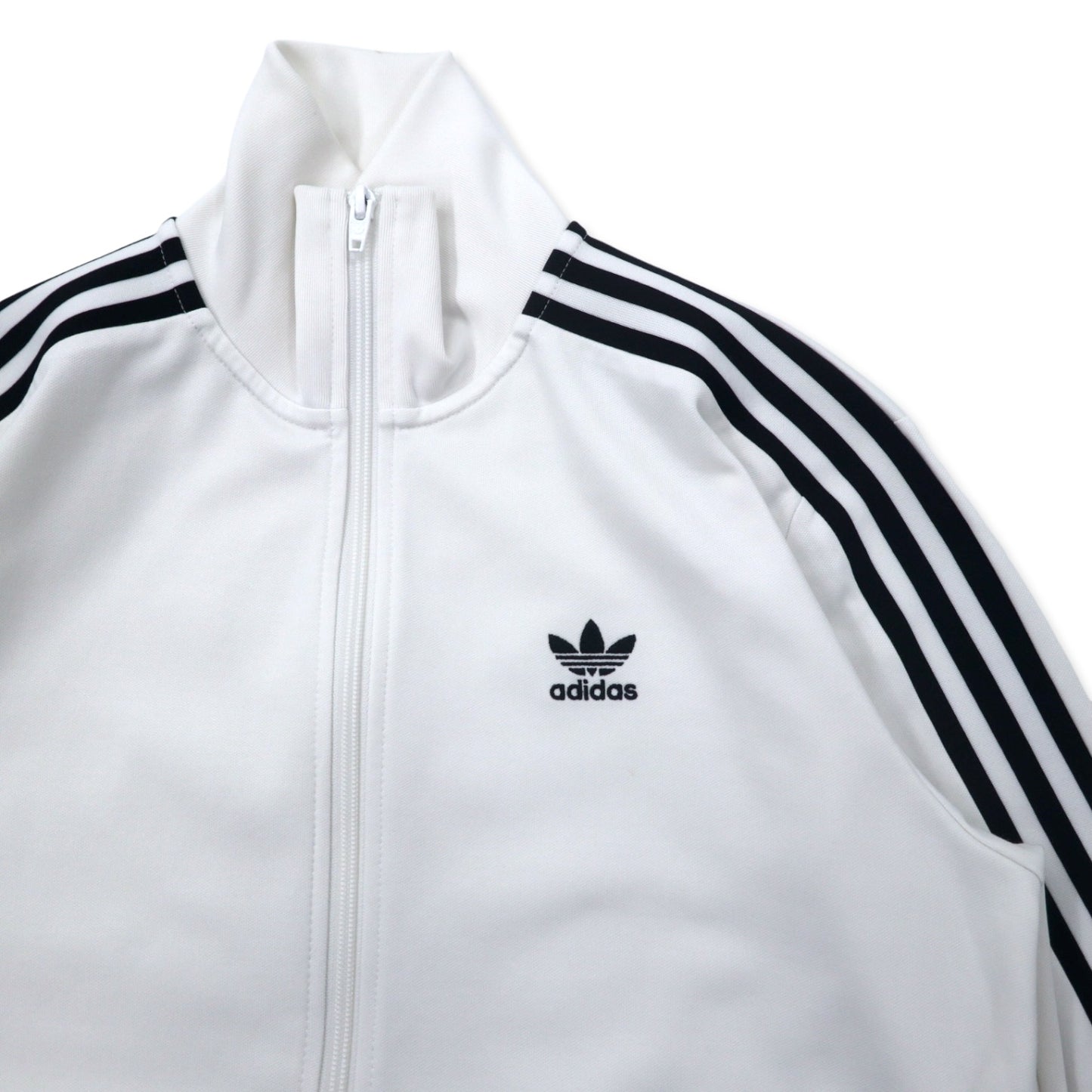 adidas originals ベッケンバウアー トラックジャケット ジャージ L ホワイト ポリエステル ダブルジップ トレフォイルロゴ 3ストライプス BECKENBAUER TT DV1521