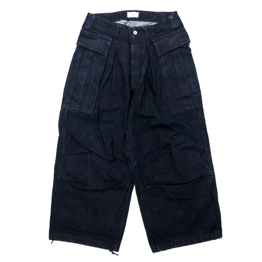 HERILL デニムカーゴパンツ 2 ブルー 15OZ Denim Cargo Pants 21-030-HL-8070-3 日本製