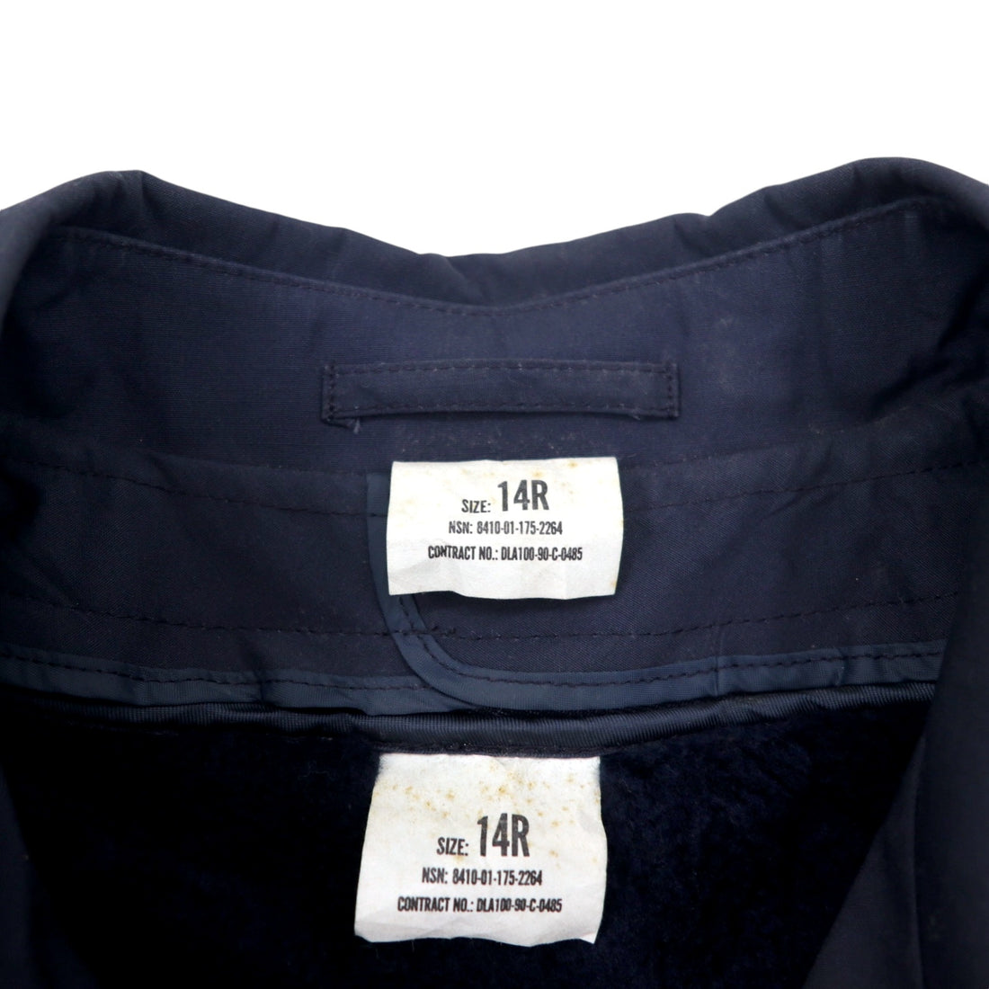 90s US NAVY All-weather trench coat, 14R, navy, polyester, cotton, detachable liner, belt included, military, 8410-01-175-2264 RAIN COAT WOMEN'S LONDONTOWN CORP
