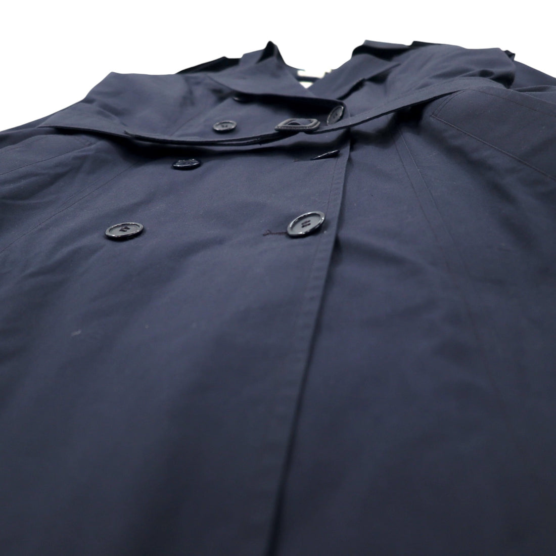 90s US NAVY All-weather trench coat, 14R, navy, polyester, cotton, detachable liner, belt included, military, 8410-01-175-2264 RAIN COAT WOMEN'S LONDONTOWN CORP