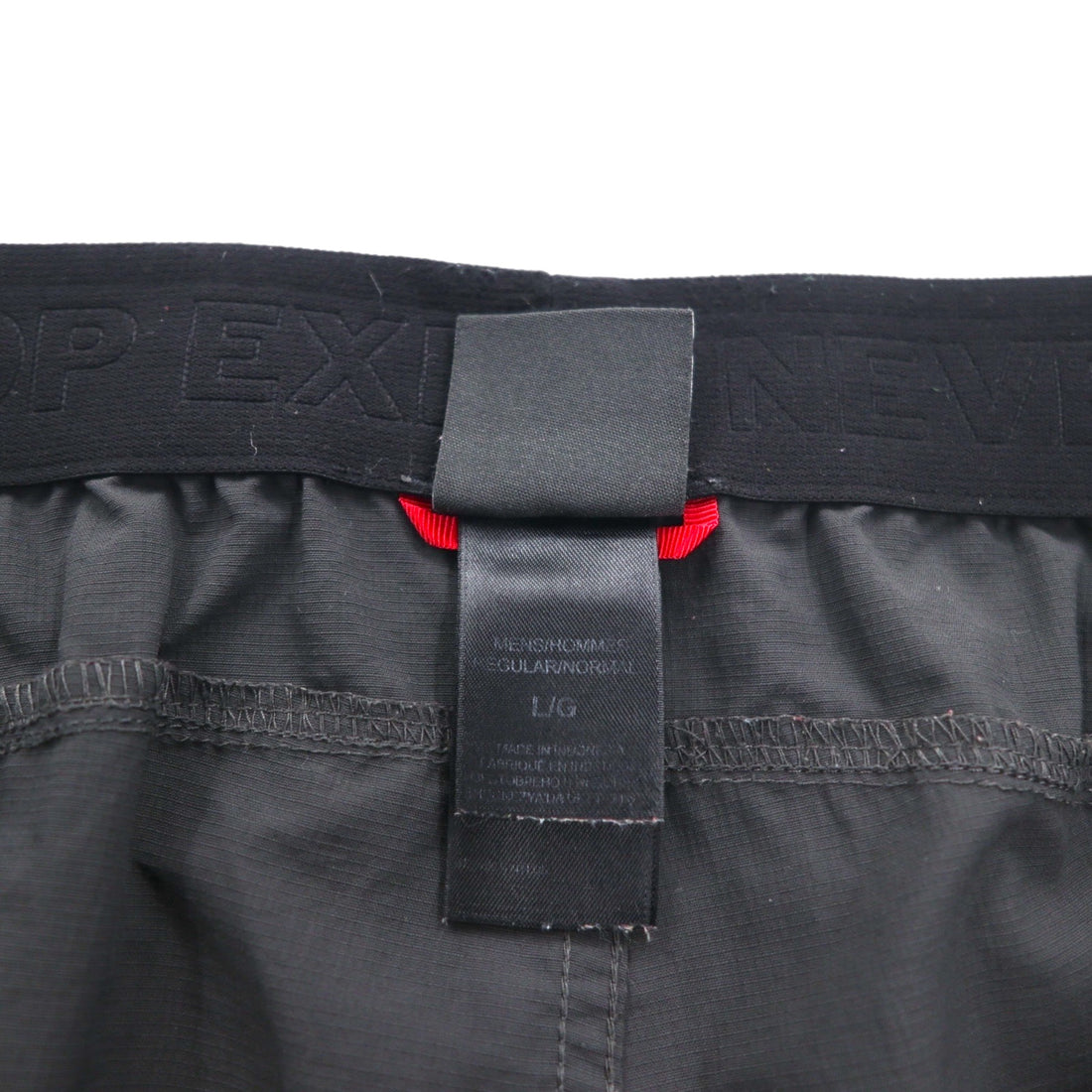 THE NORTH FACE リップストップ アウトドア ショートパンツ ハーフパンツ L グレー ナイロン 防水 USA規格 ARPE