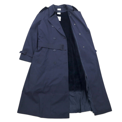90s US NAVY All-weather trench coat, 14R, navy, polyester, cotton, detachable liner, belt included, military, 8410-01-175-2264 RAIN COAT WOMEN'S LONDONTOWN CORP