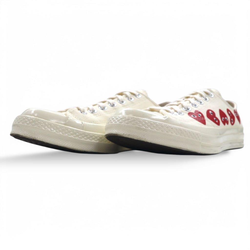 PLAY COMME des GARCONS × CONVERSE CT70 スニーカー 27cm ホワイト Chuck Taylor 70 チャックテイラー Multi Heart マルチハート 162975C