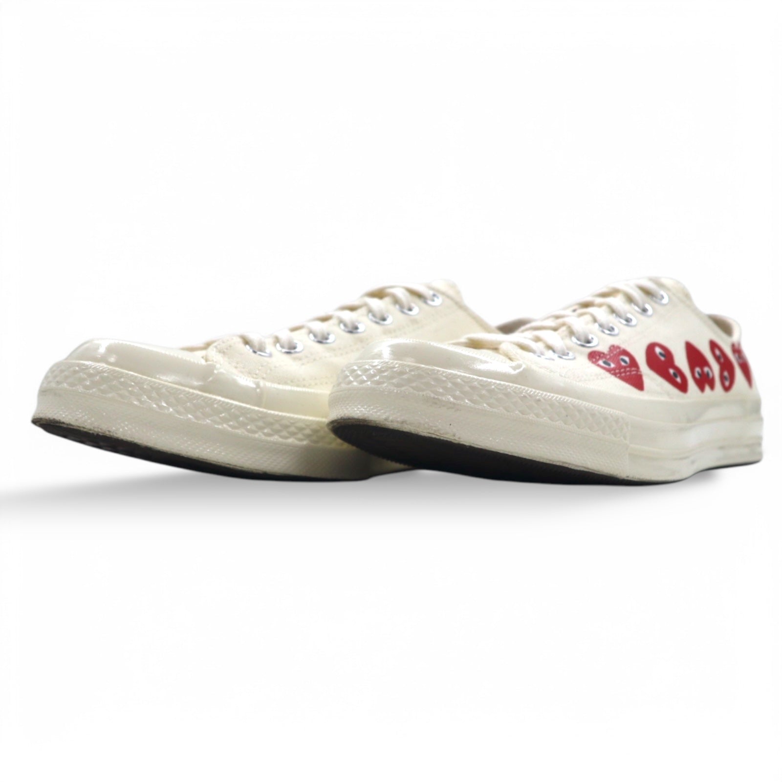 PLAY COMME des GARCONS × CONVERSE CT70 スニーカー 27cm ホワイト Chuck Taylor 70 チャックテイラー Multi Heart マルチハート 162975C