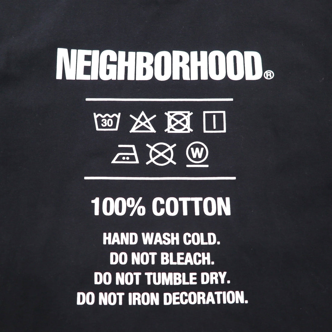 NEIGHBORHOOD QC/C-TEE.SS Tシャツ S ブラック コットン 212PCNH-ST07 日本製