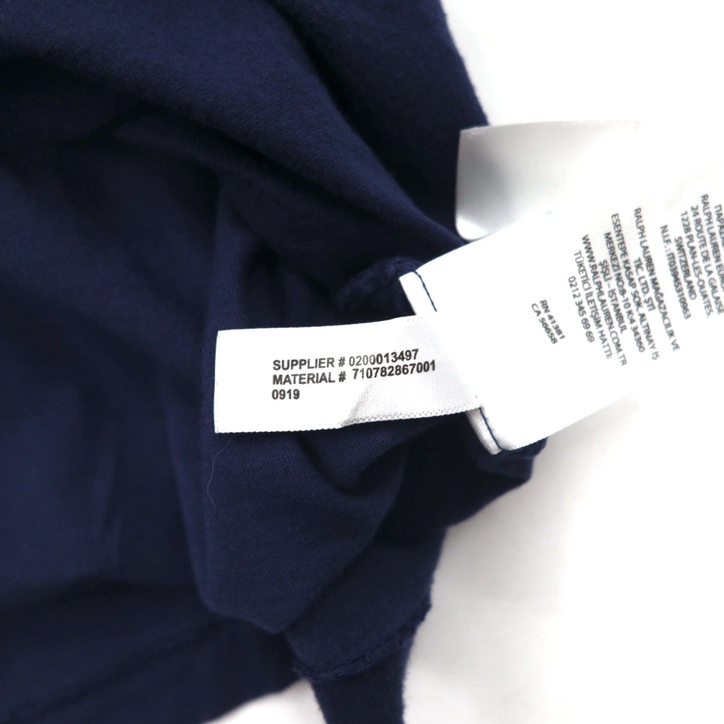 POLO RALPH LAUREN Polo Bear T-shirt L Navy Cotton Print