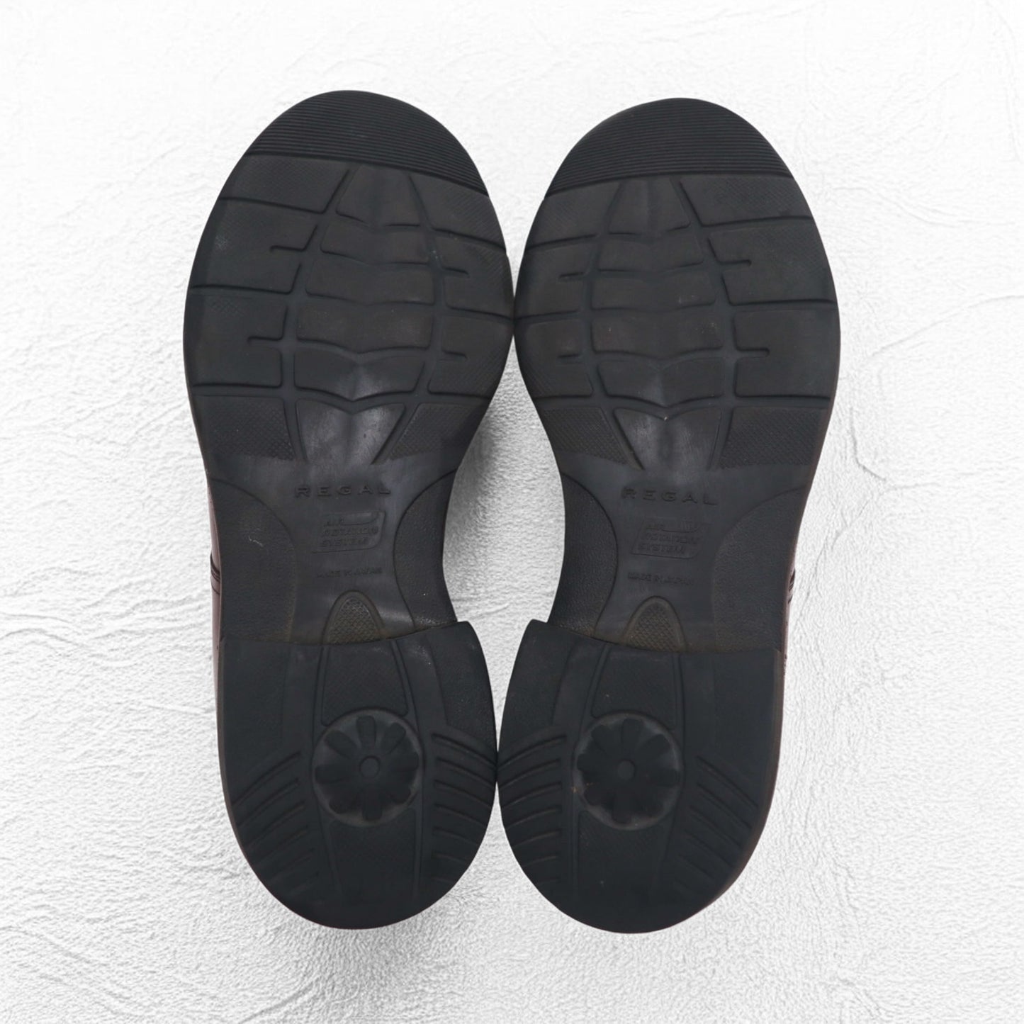 REGAL Uチップ ドレスシューズ 26.5cm ブラウン レザー 牛革 外羽根 スプリットトゥ AIR ROTATION SYSTEM W15A 日本製