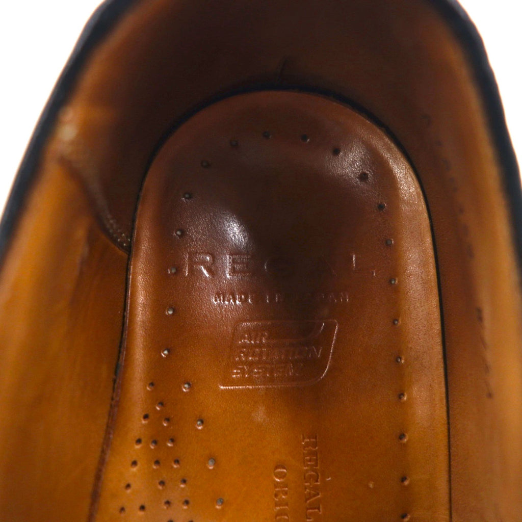 REGAL U-tip dress shoes, 26.5cm, brown, leather, cowhide, wingtip, split toe, AIR ROTATION SYSTEM, W15A, made in Japan
