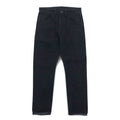 bukht カットオフ デニムパンツ S ブラック BASIC 5P SLIM DENIM PANTS B-M31806 日本製