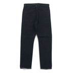 bukht カットオフ デニムパンツ S ブラック BASIC 5P SLIM DENIM PANTS B-M31806 日本製