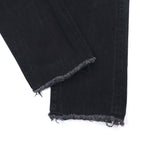 bukht カットオフ デニムパンツ S ブラック BASIC 5P SLIM DENIM PANTS B-M31806 日本製