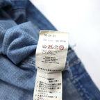FACETASM Long Denim Western Shirt, Medium, Blue, Cotton, TK-SH-01, Made in Japan
