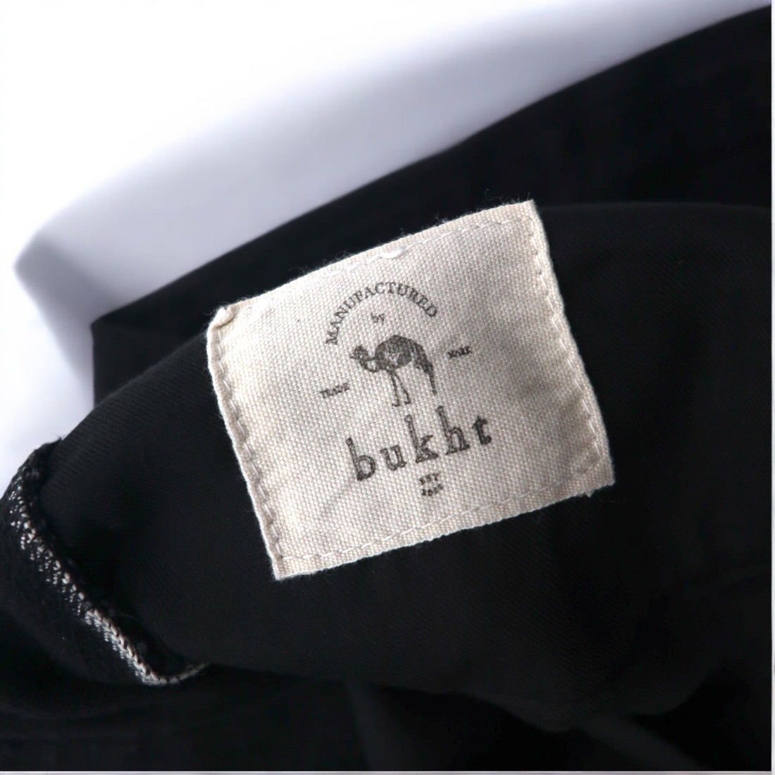 bukht カットオフ デニムパンツ S ブラック BASIC 5P SLIM DENIM PANTS B-M31806 日本製
