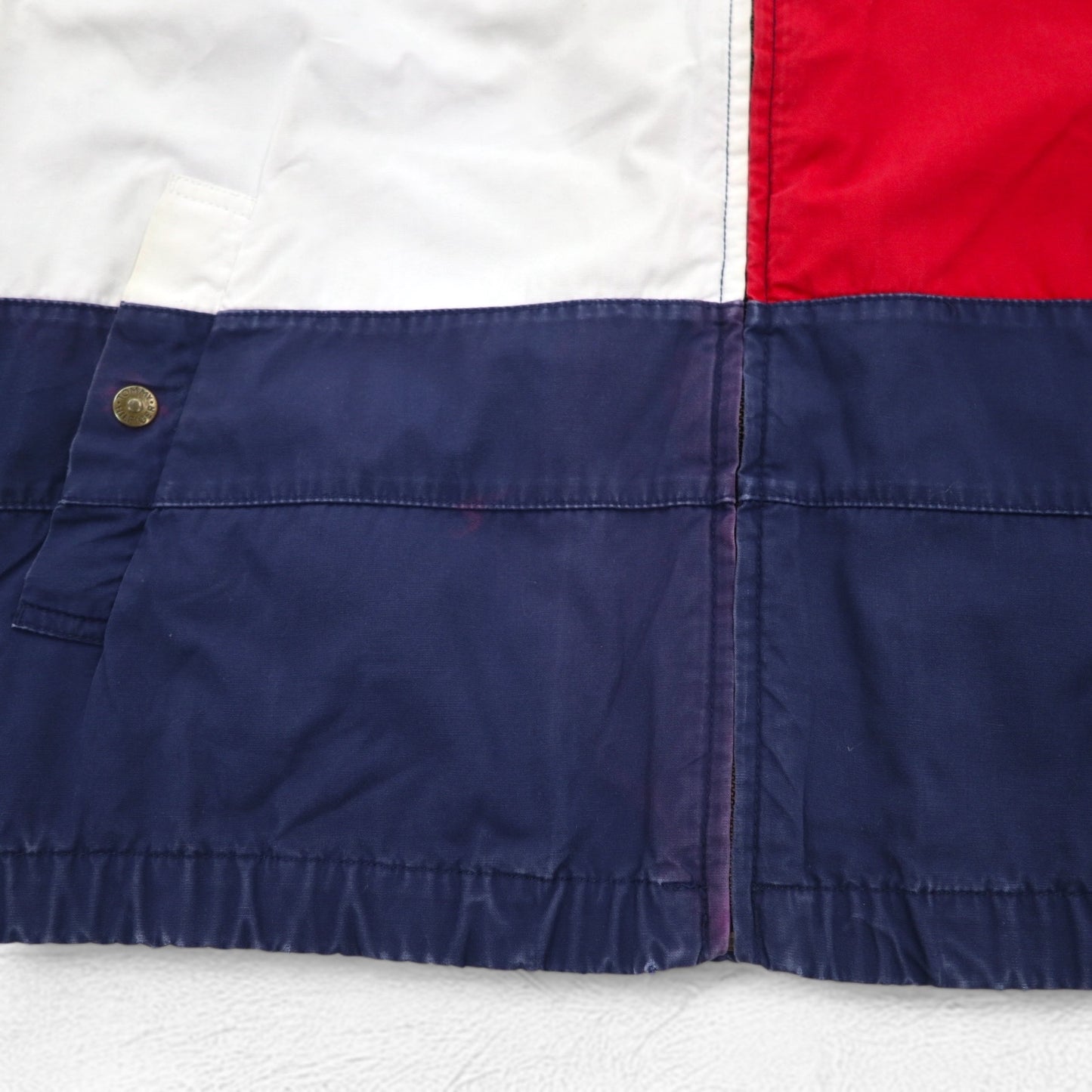 TOMMY HILFIGER 90年代 フラッグロゴ スウィングトップ L ネイビー コットン