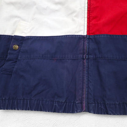 TOMMY HILFIGER 90年代 フラッグロゴ スウィングトップ L ネイビー コットン