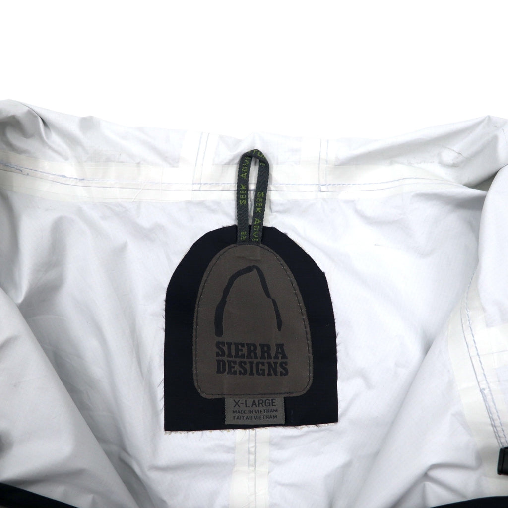 SIERRA DESIGNS Hurricane Jacket Mountain Parka XL Black Nylon Waterproof HURRICANE RAIN JACKET