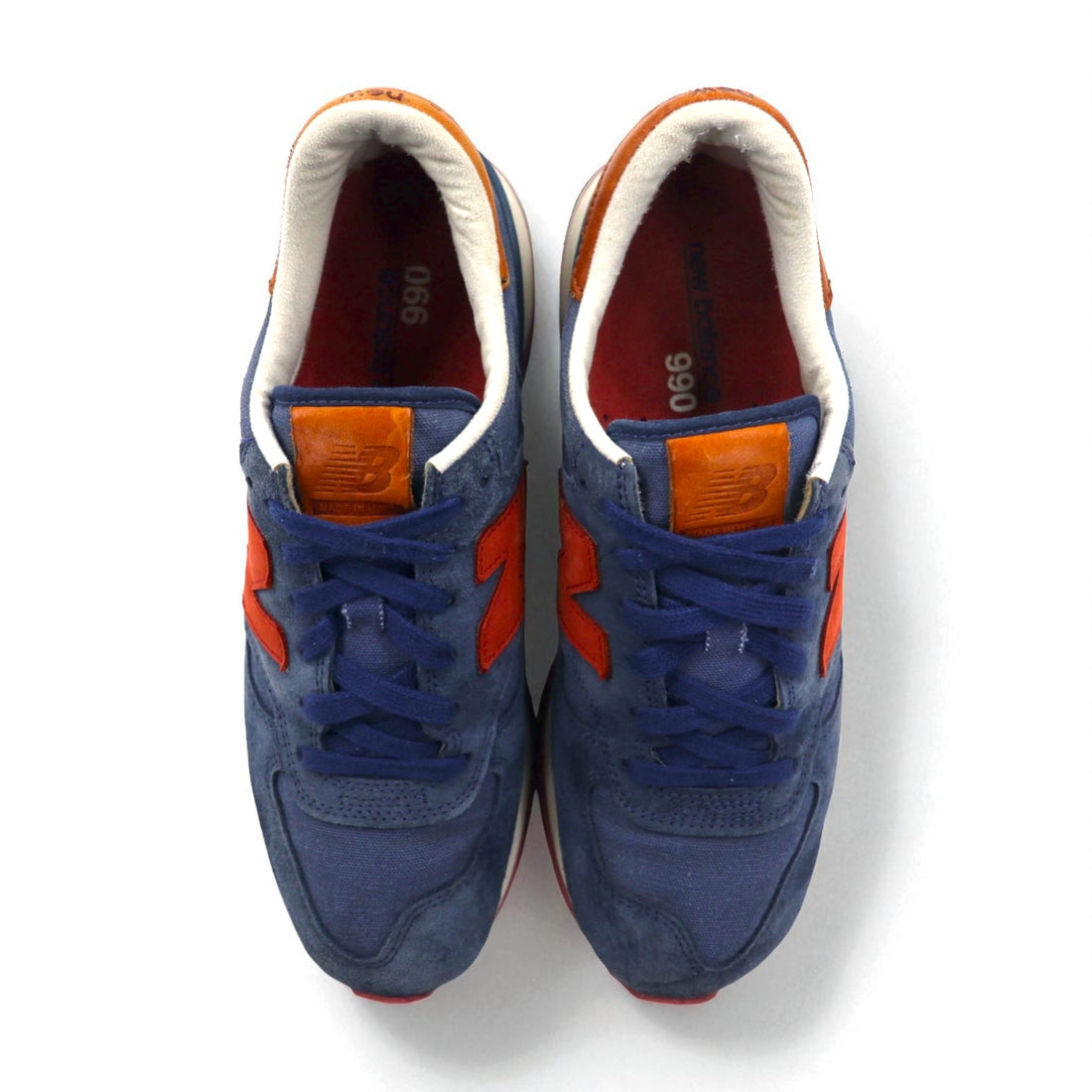 new balance USA製 M990DSA スエード スニーカー 26.5cm ネイビー ホーウィンレザー vibramソール