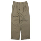 日本然リトテ-古着オンライン-90年代 VAN HEUSEN タック ワイド スラックスパンツ 30 ベージュ ポリエステル-90's VAN HEUSEN Tuck Wide Slacks Pants 30 Beige Polyester