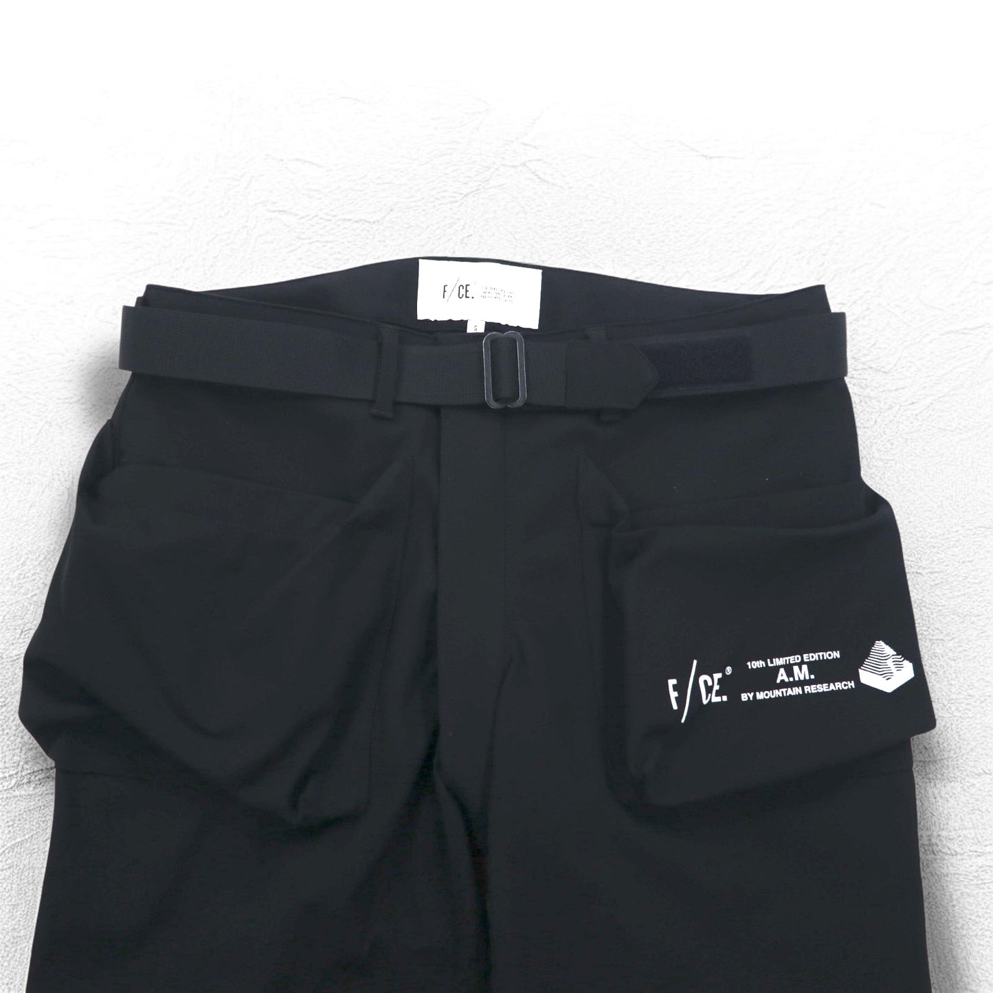 F/CE. × MOUNTAIN RESARCH ボンテージパンツ S ブラック SOLOTEX BONDAGE PANTS 10THFMR001