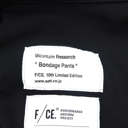 F/CE. × MOUNTAIN RESARCH ボンテージパンツ S ブラック SOLOTEX BONDAGE PANTS 10THFMR001