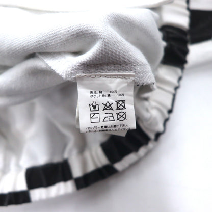 JOYRICH フラッグチェック デニム トラッカージャケット L ホワイト ブラック コットン