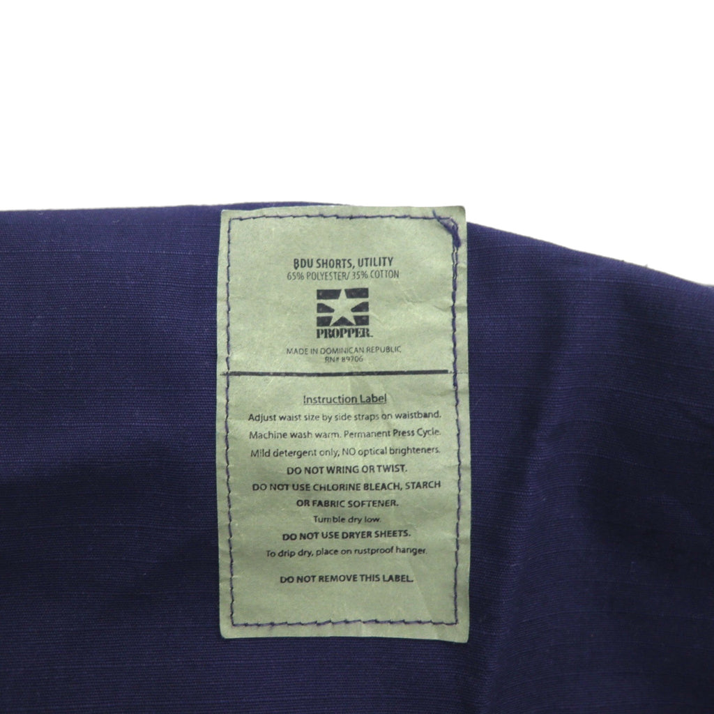 US ARMY BDU Shorts Utility Ripstop Short Cargo Pants, Size M, Navy, Military, PROPPER