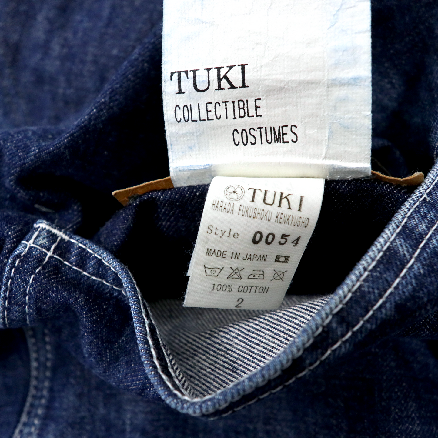 TUKI Denim Overall 2 Blue Type2 Indigo Denim Style 0054 Japan MADE