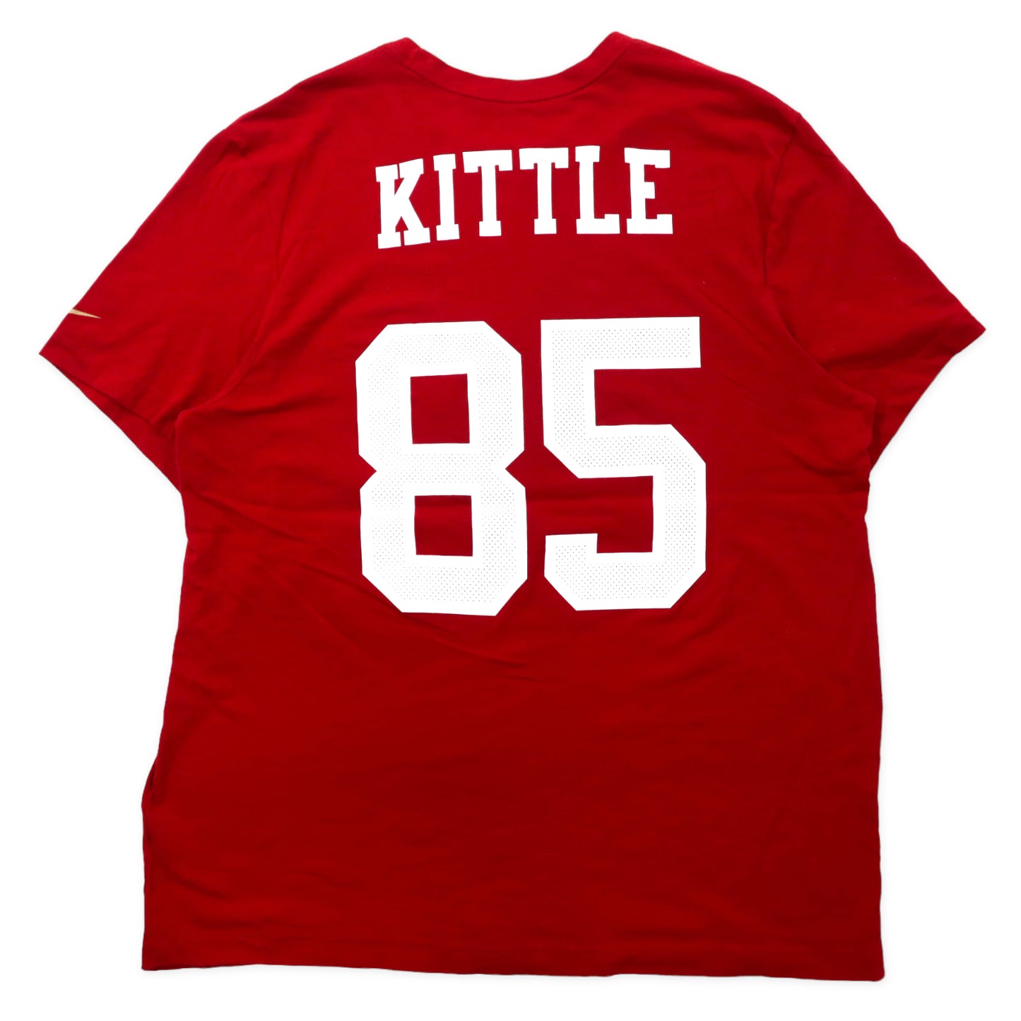 NIKE NFL フットボール プリントTシャツ XXL レッド コットン ナンバリング KITTLE ビッグサイズ