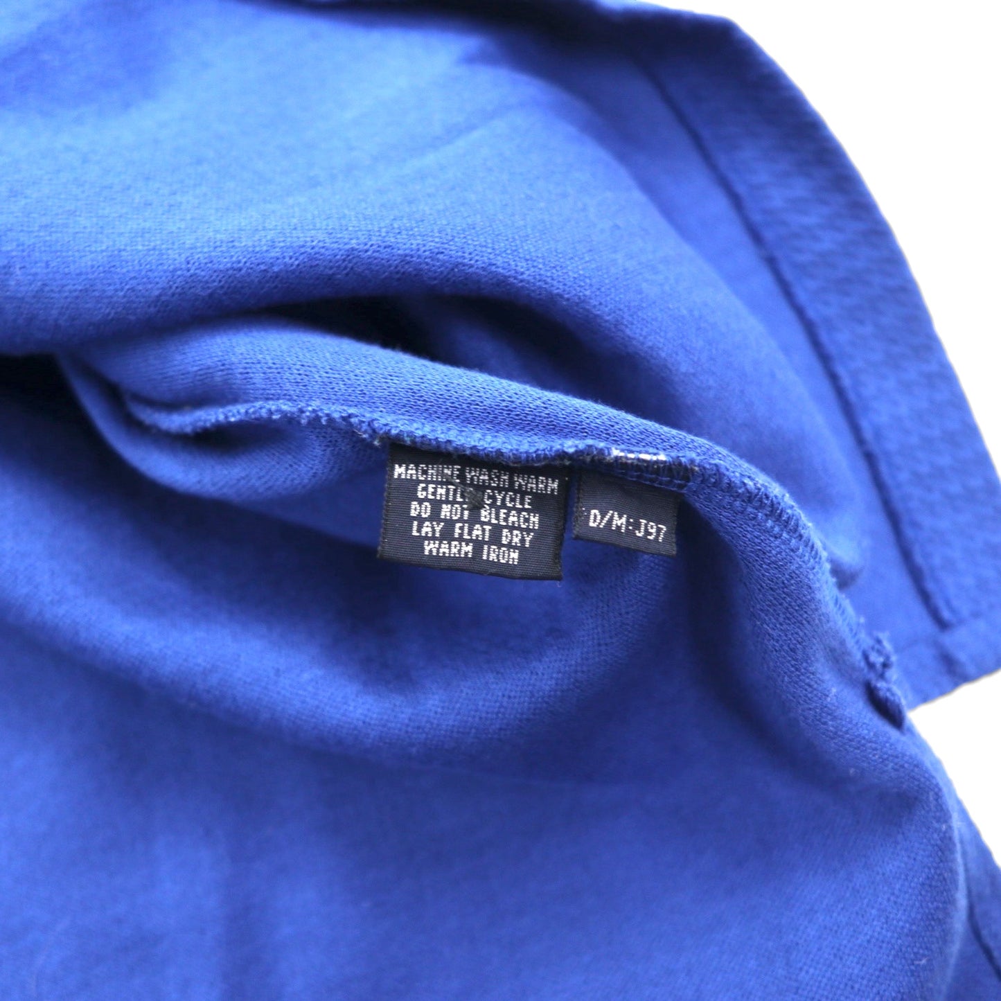 Burberry's USA-made jacquard polo shirt, size M, blue cotton, with one-point logo embroidery.