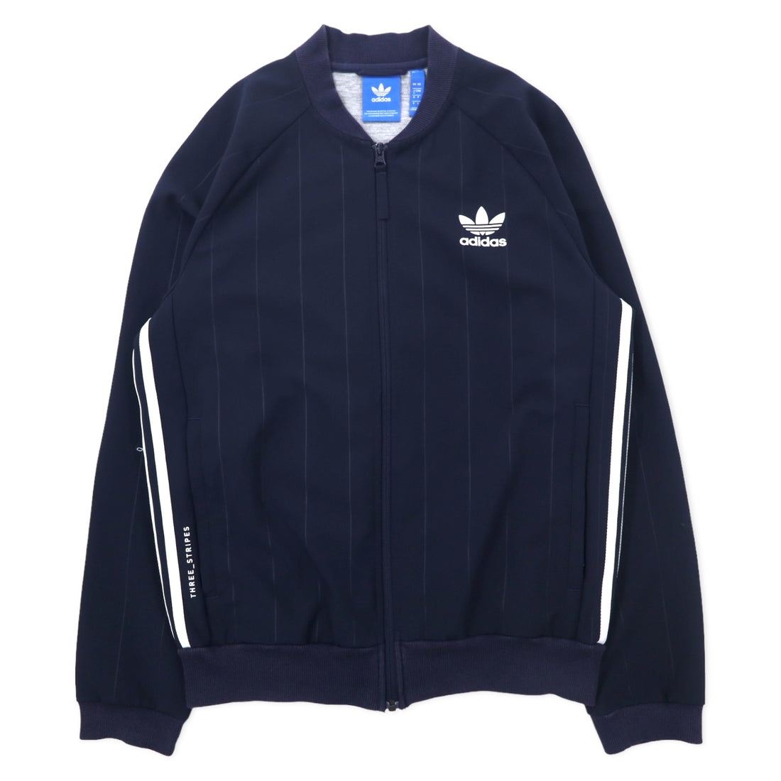 日本然リトテ-古着オンライン-adidas originals ATP型 スーパースター トラックジャケット ジャージ O ネイビー ポリエステル トレフォイルロゴ 3ストライプス TKO Denim Super Star Track JKT BK2227-adidas originals ATP Super Star Track Jacket Jersey O Navy Polyester Trefoil Logo 3 Striped S TKO Denim Super Star Track JKT BK2227