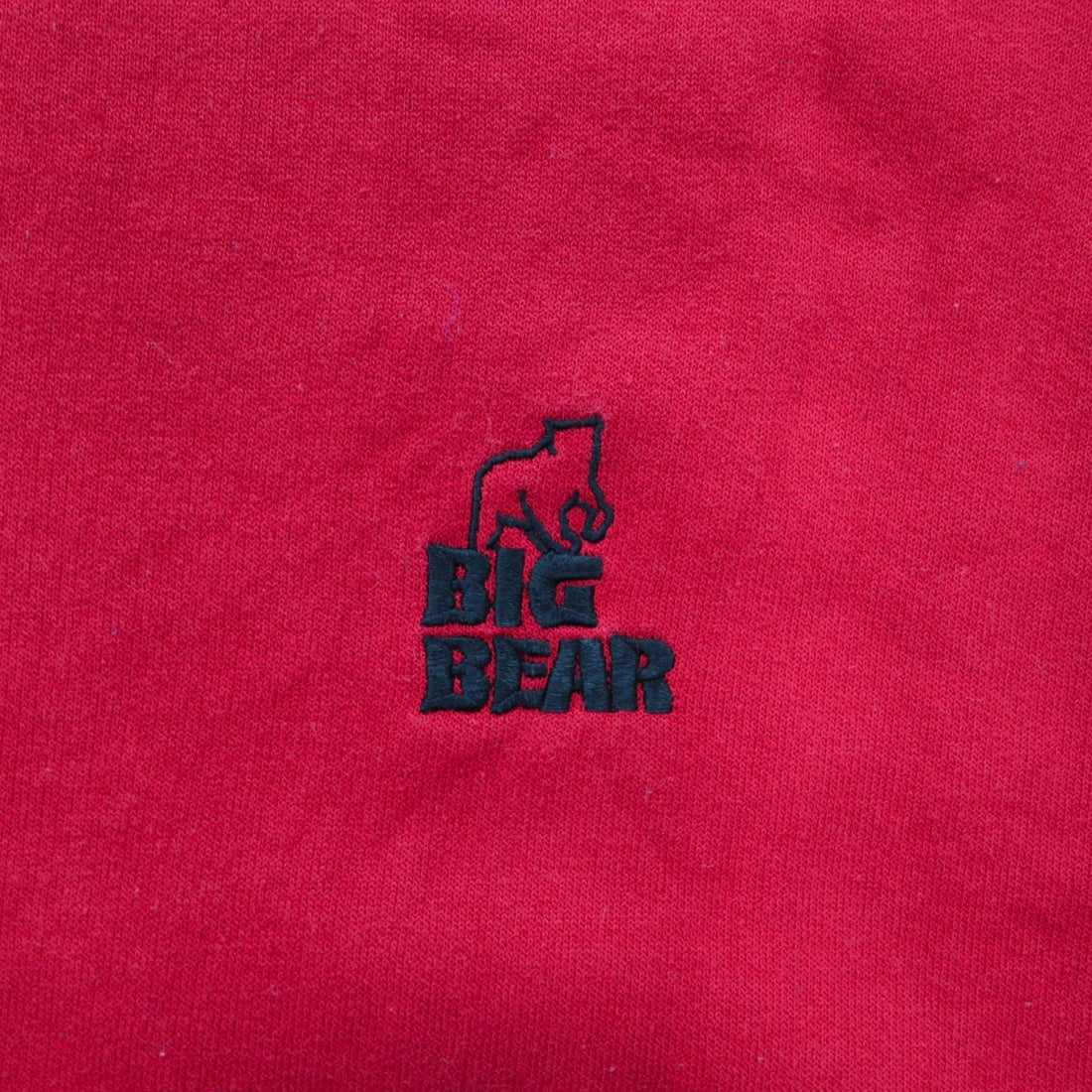 JERZEES Big Size Crew Neck Sweatshirt XL Red Cotton BIG BEAR Made in Mexico