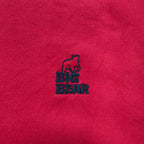 JERZEES Big Size Crew Neck Sweatshirt XL Red Cotton BIG BEAR Made in Mexico