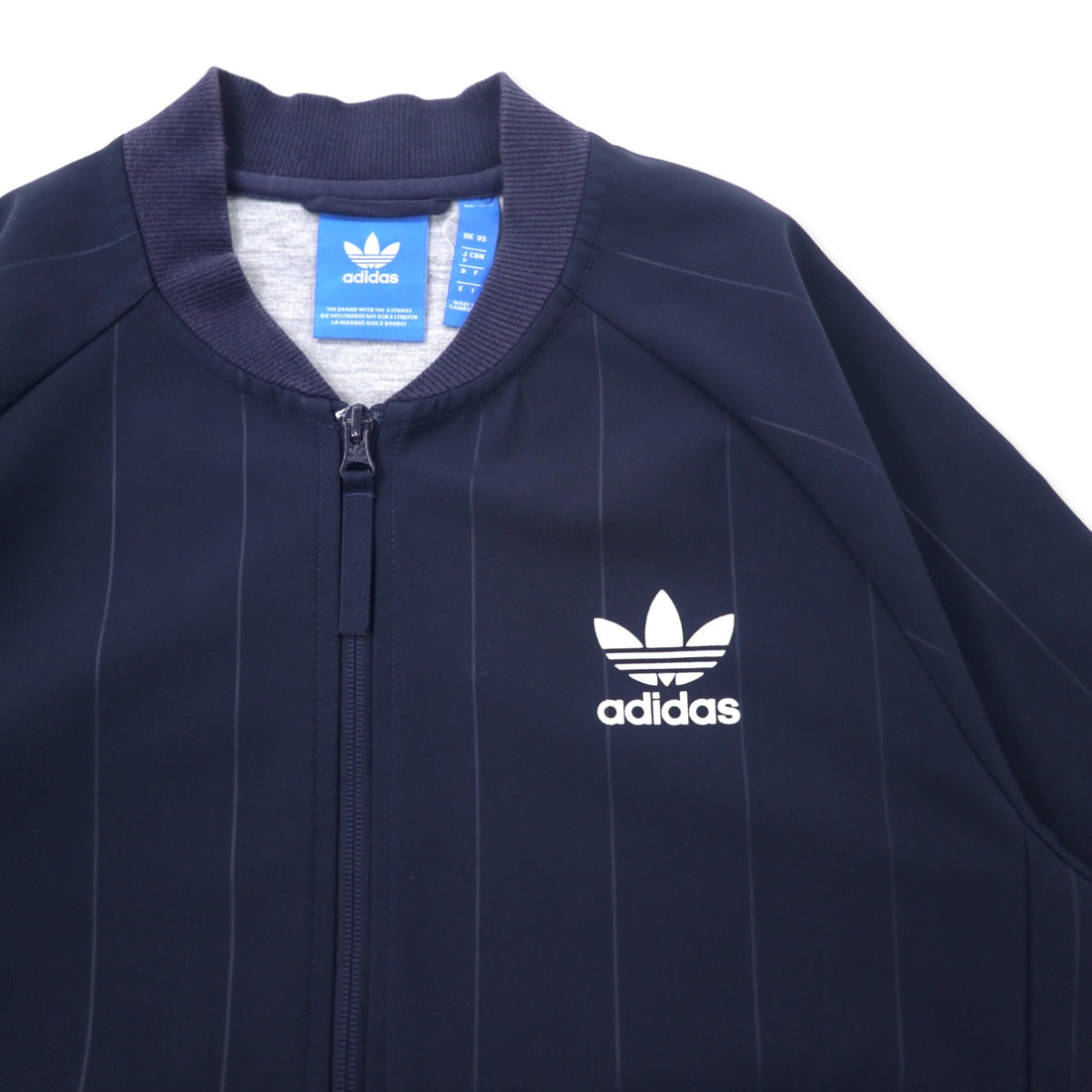 adidas originals ATP type Superstar track jacket jersey O navy polyester trefoil logo 3 stripes TKO Denim Super Star Track JKT BK2227